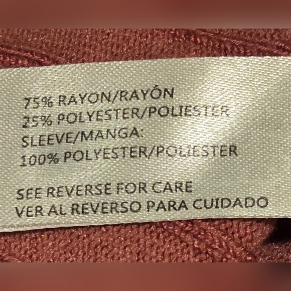 💚 NWOT A Love Story Pink Top with Sheer Sleeves - Picture 9 of 9